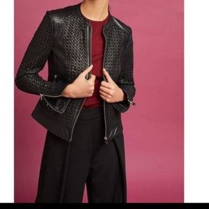 Lamarque leather jacket size xs black